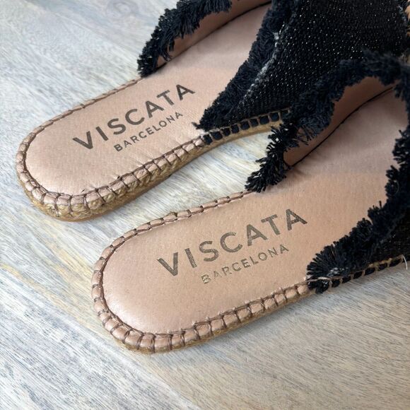 Viscata Barcelona Espadrille Shoes Handmade in Spain Canvas Slip Ons US Size 6‎ - Picture 5 of 9